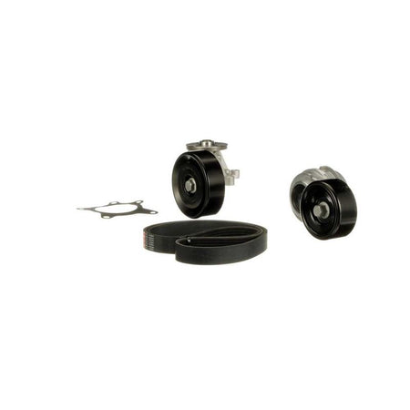 Gates KP96PK2138 Water Pump + V-ribbed Belt Kit - 6