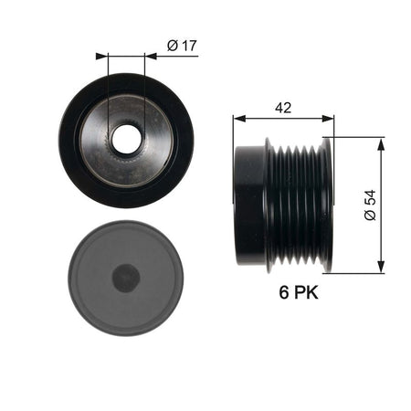 Gates OAP7035 Alternator Freewheel Clutch - 1