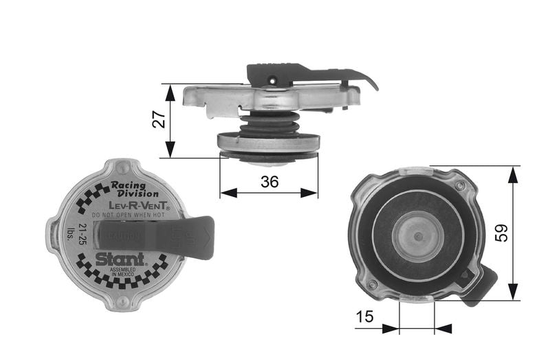 Gates RC10382 Cap, radiator - 1