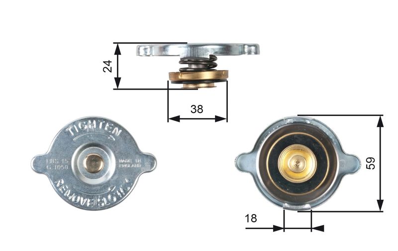 Gates RC113 Cap, radiator - 1