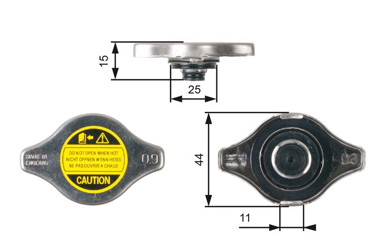 Gates RC127 Cap, radiator - 1