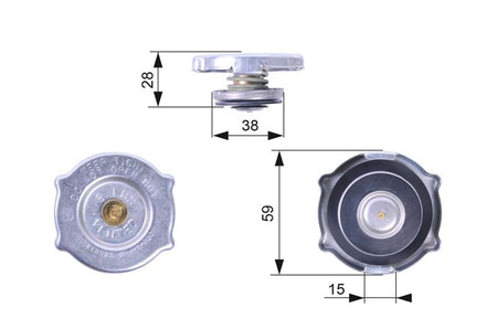 Gates RC135 Cap, radiator - 1
