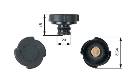 Gates RC204 Cap, coolant tank - 1