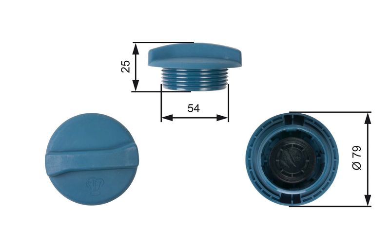 Gates RC205 Cap, coolant tank - 1