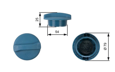 Gates RC205 Cap, coolant tank - 1