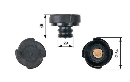 Gates RC207 Cap, coolant tank - 1