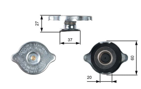 Gates RC217 Cap, coolant tank - 1