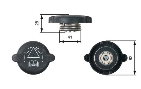 Gates RC219 Cap, coolant tank - 1
