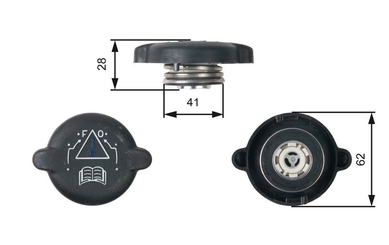 Gates RC219 Cap, coolant tank - 1