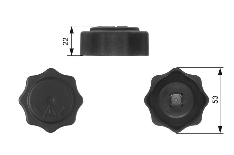Gates RC229 Cap, coolant tank - 1