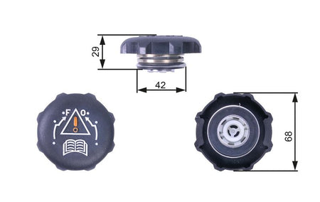 Gates RC239 Cap, coolant tank - 1