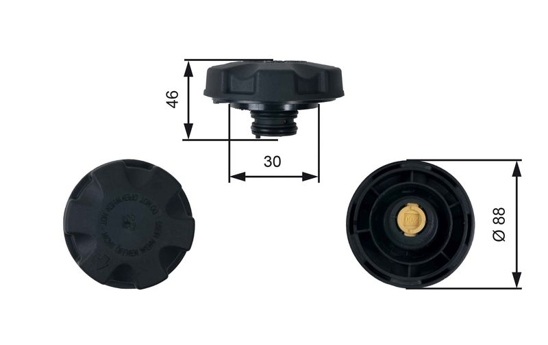Gates RC248 Cap, coolant tank - 1
