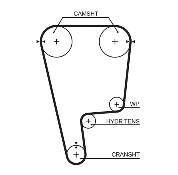 Gates T226 Timing Belt - 1