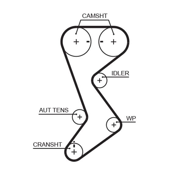 Gates T265A Timing Belt - 1