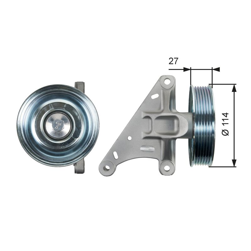 Gates T36429 Deflection/Guide Pulley, V-ribbed belt - 1
