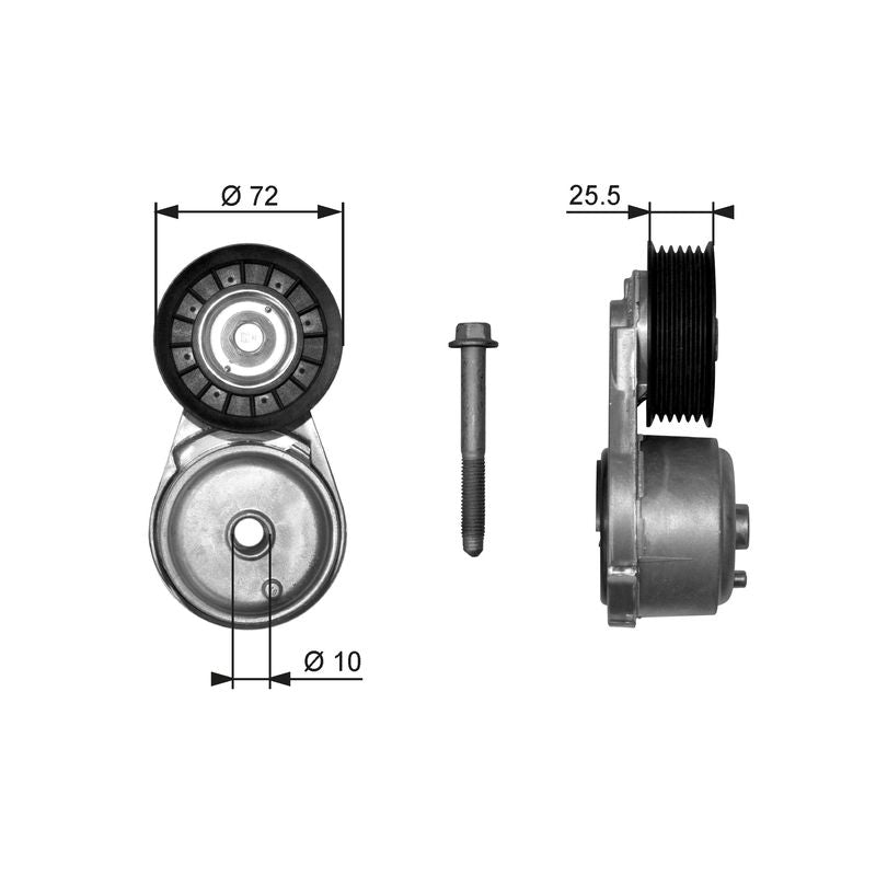 Gates T38103 Belt Tensioner, V-ribbed belt - 1
