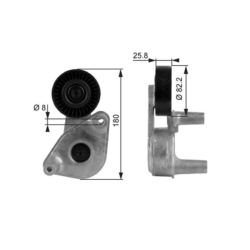 Gates T38149 Belt Tensioner, V-ribbed belt - 1