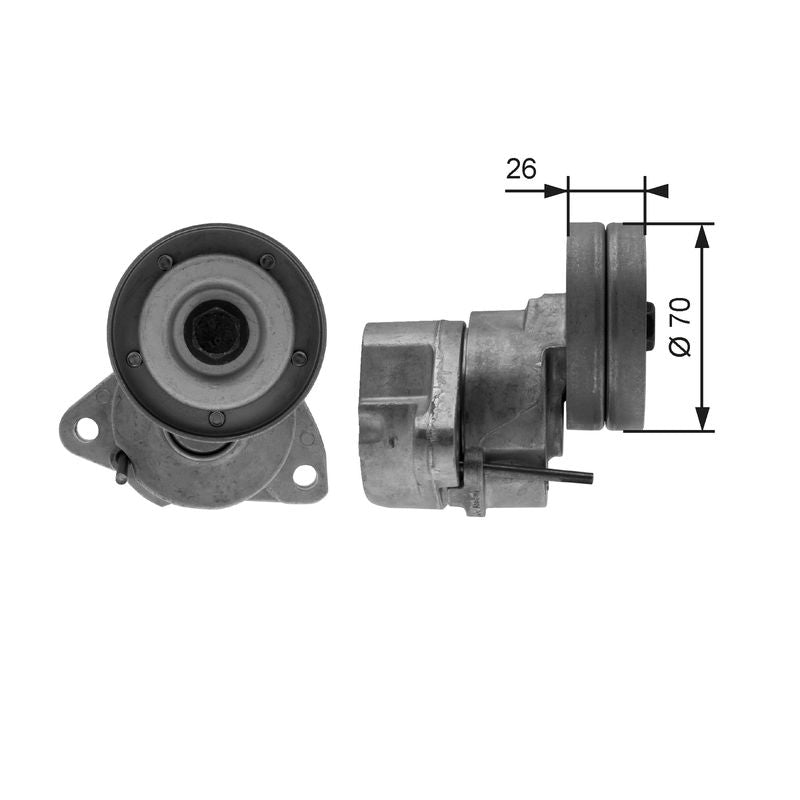 Gates T38154 Belt Tensioner, V-ribbed belt - 1
