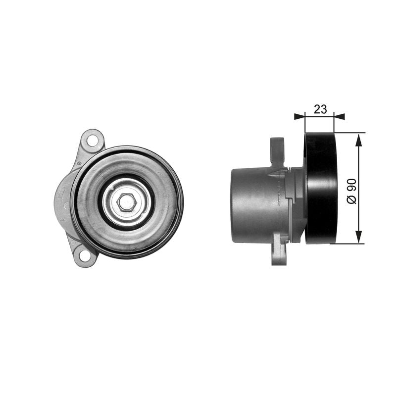 Gates T38156 Belt Tensioner, V-ribbed belt - 1