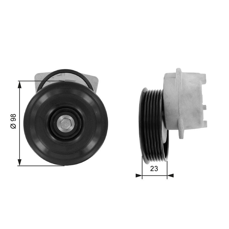 Gates T38203 Belt Tensioner, V-ribbed belt - 1