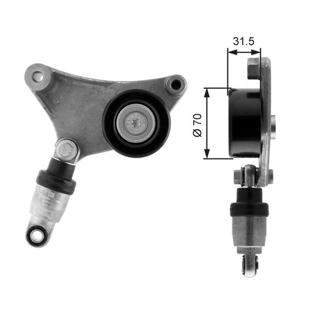 Gates T38216 Belt Tensioner, V-ribbed belt - 1