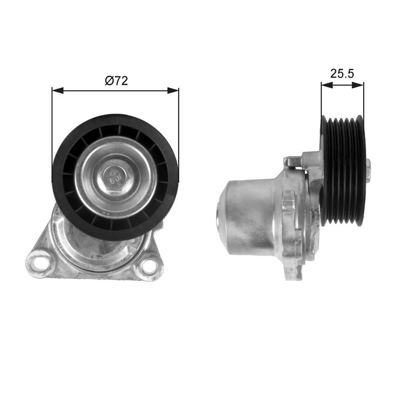 Gates T38408 Belt Tensioner, V-ribbed belt - 1