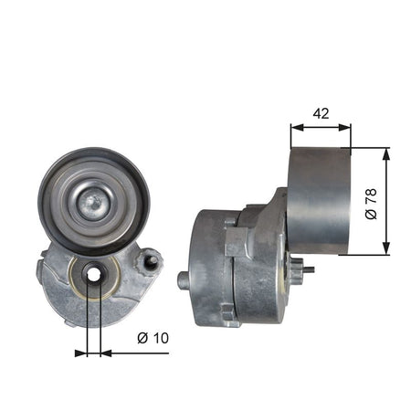 Gates T38560 Belt Tensioner, V-ribbed belt - 1