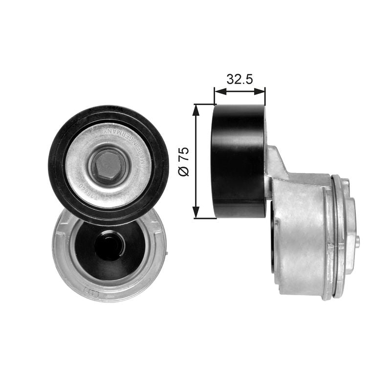 Gates T38640 Belt Tensioner, V-ribbed belt - 1