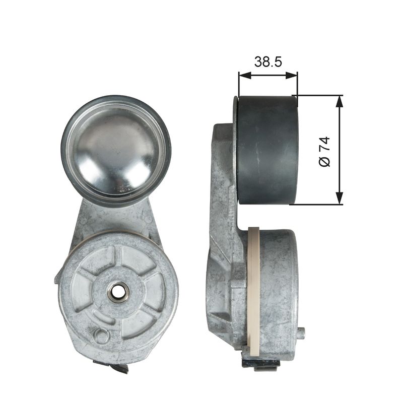 Gates T38713 Belt Tensioner, V-ribbed belt - 1