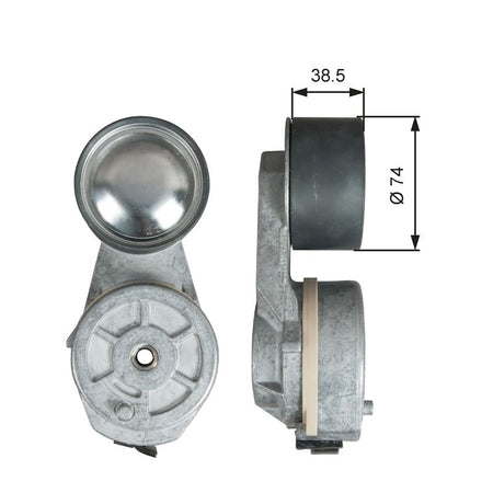Gates T38713 Belt Tensioner, V-ribbed belt - 1