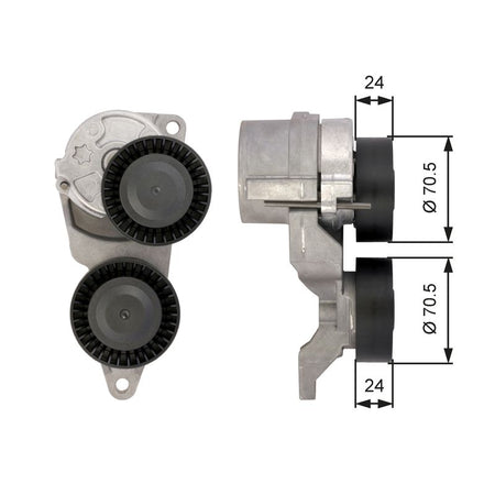 Gates T39026 Belt Tensioner, V-ribbed belt - 1