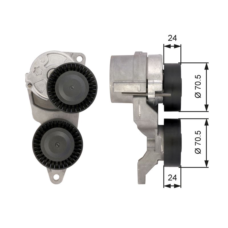 Gates T39026 Belt Tensioner, V-ribbed belt - 1