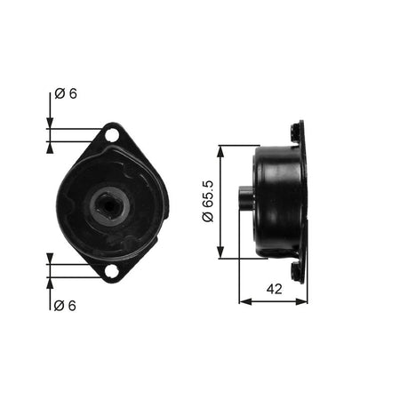 Gates T39090 Belt Tensioner, V-ribbed belt - 1