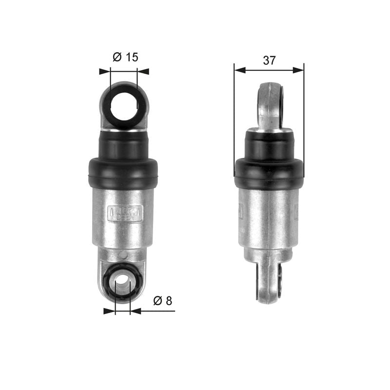 Gates T39097 Vibration Damper, V-ribbed belt - 1