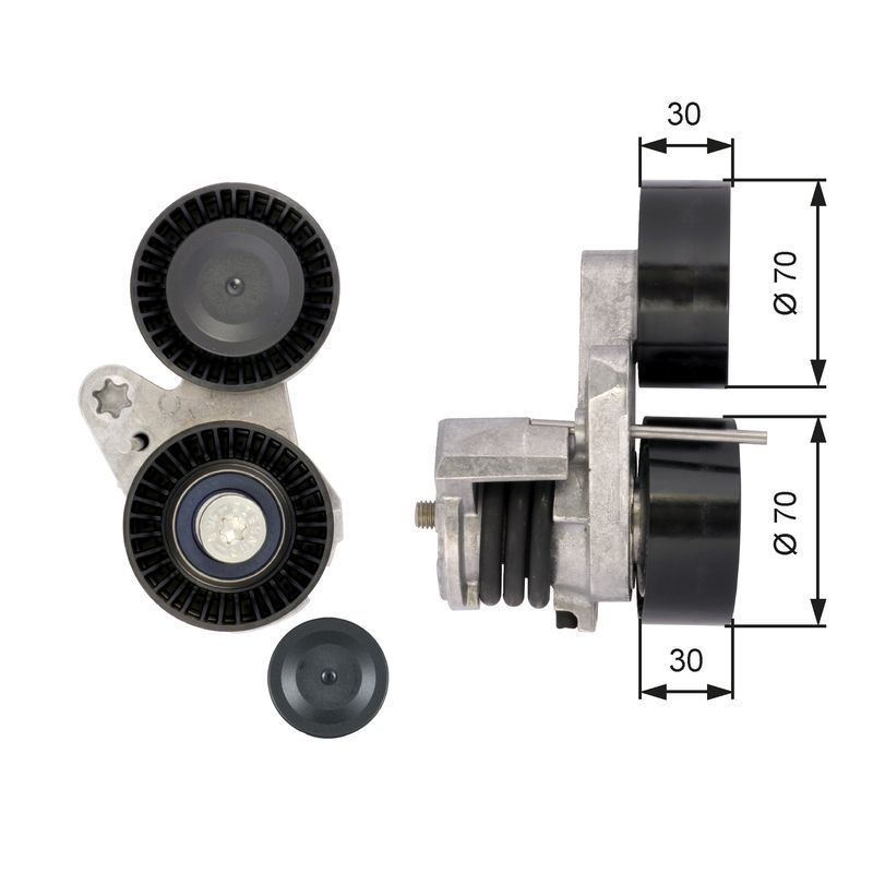 Gates T39114 Belt Tensioner, V-ribbed belt - 1