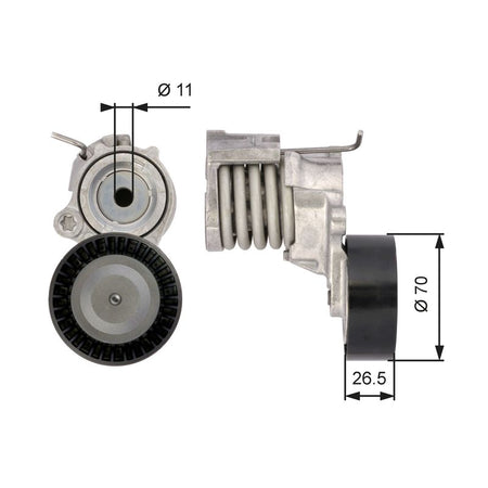 Gates T39115 Belt Tensioner, V-ribbed belt - 1