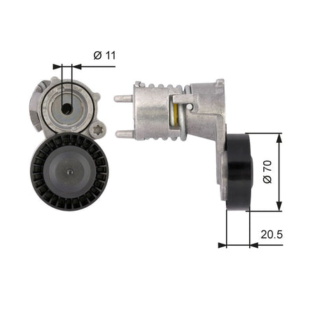 Gates T39117 Belt Tensioner, V-ribbed belt - 1