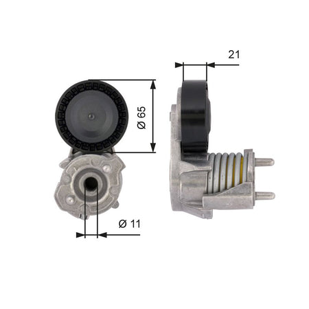 Gates T39118 Belt Tensioner, V-ribbed belt - 1