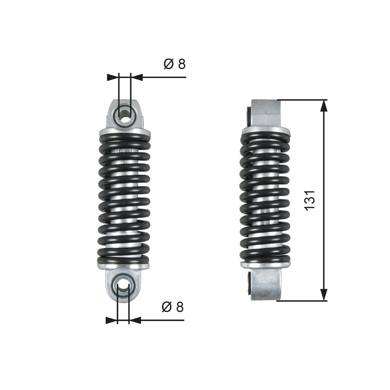 Gates T39151 Vibration Damper, V-ribbed belt - 1