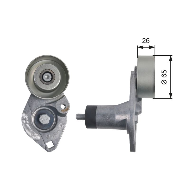 Gates T39152 Belt Tensioner, V-ribbed belt - 1