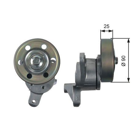Gates T39154 Belt Tensioner, V-ribbed belt - 1