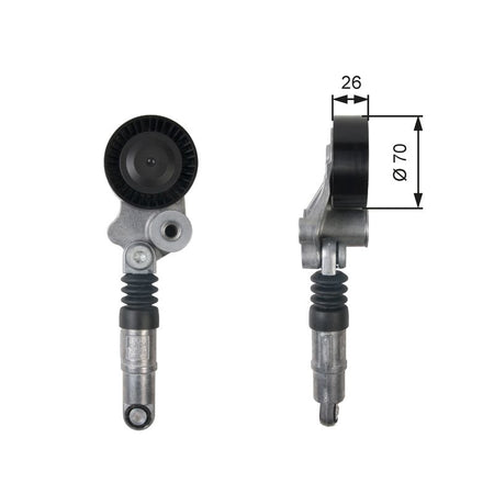 Gates T39158 Belt Tensioner, V-ribbed belt - 1