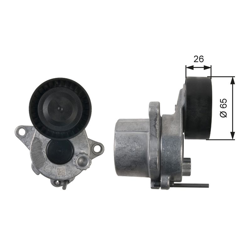 Gates T39165 Belt Tensioner, V-ribbed belt - 1
