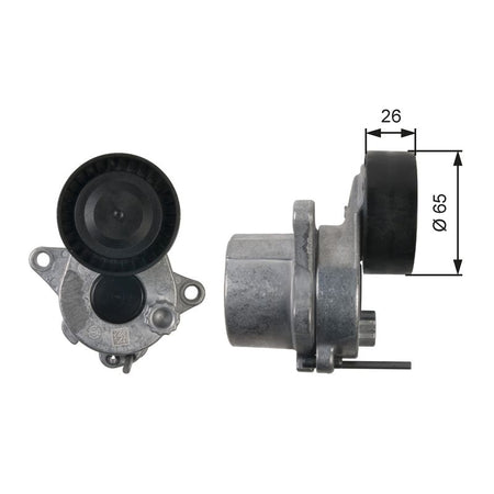 Gates T39165 Belt Tensioner, V-ribbed belt - 1