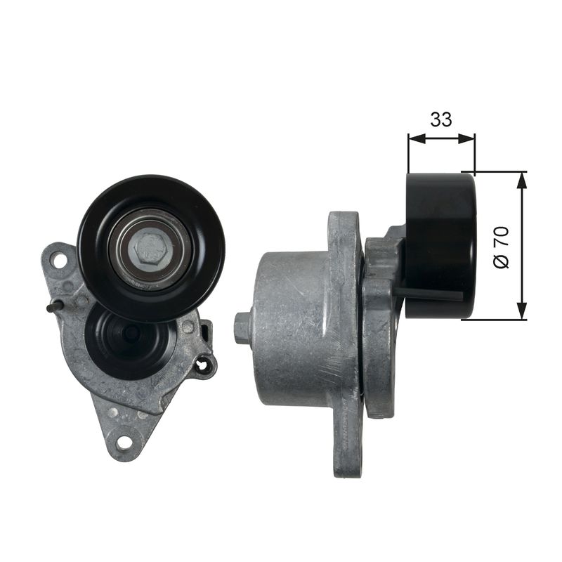 Gates T39170 Belt Tensioner, V-ribbed belt - 1