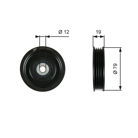 Gates T39184 Tensioner Pulley, V-ribbed belt - 1