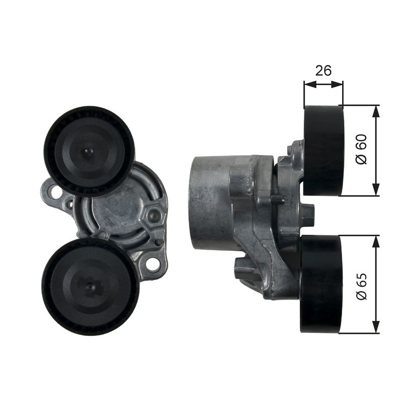 Gates T39199 Belt Tensioner, V-ribbed belt - 1