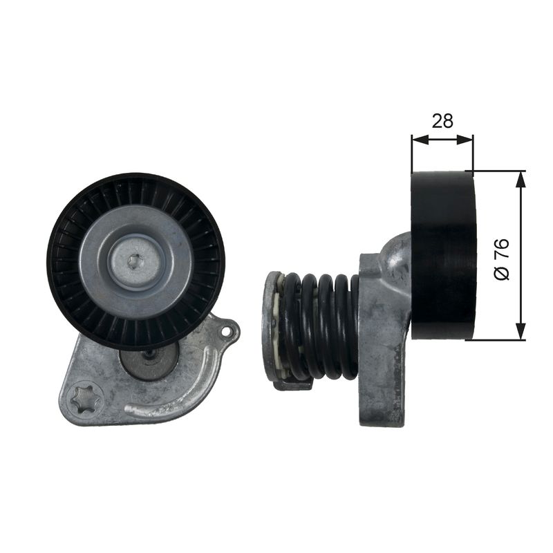 Gates T39207 Belt Tensioner, V-ribbed belt - 1