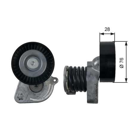 Gates T39207 Belt Tensioner, V-ribbed belt - 1