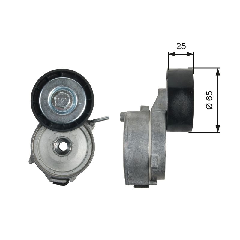 Gates T39211 Belt Tensioner, V-ribbed belt - 1